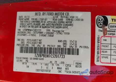 2012 Ford Mustang V6 from USA, damaged, VIN 1ZVBP8EM1C5201733
